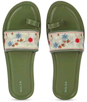 Paragon - Green Womens Slide - None