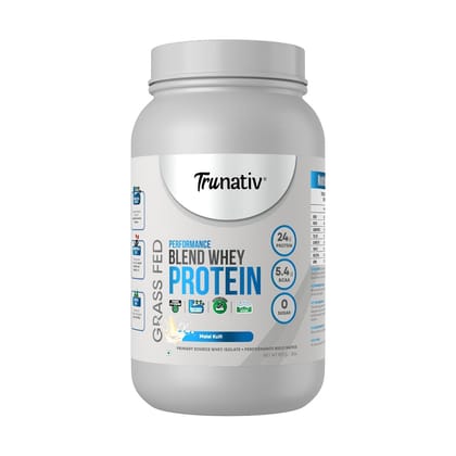 Trunativ Performance Blend Whey Protein 100 Vegetarian Malai Kulfi Sugar Free 24g Protein 5.4g BCAA Helps Increase Muscle Gain and Recovery Vegetarian Primary Source Whey Protein Isolate-Trunativ