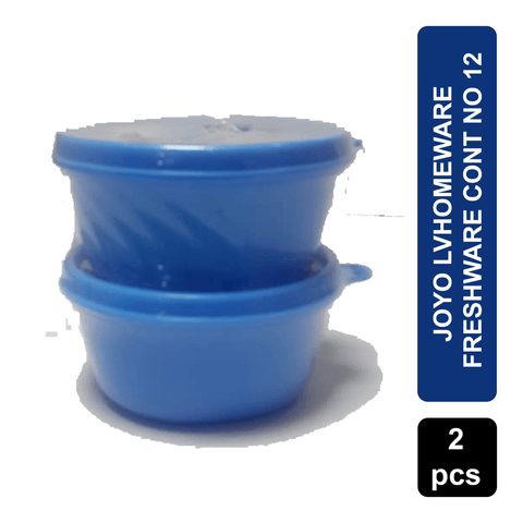 Joyo Lvhomeware Fresherware Plastic Round Container For Kitchen ,No 12,2Pc Set