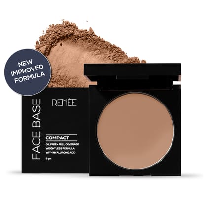 RENEE Face Base Compact - Walnut Beige, 9gm