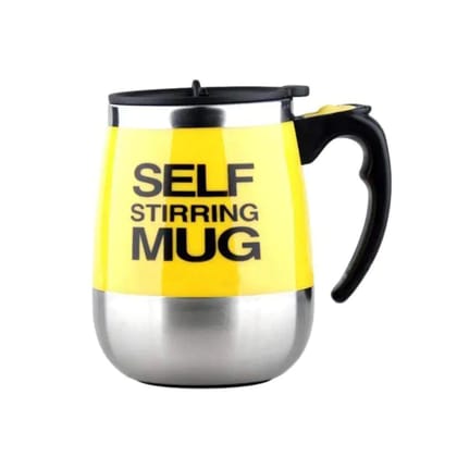 Self Stirring Mug-Yellow