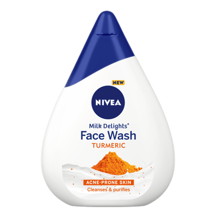 Nivea Milk Delights Turmeric Facewash, 50 ml Tube