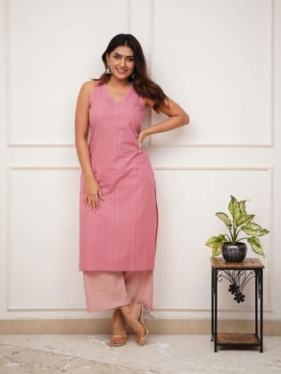 Handloom Summer Collection Outfit-S / Pink