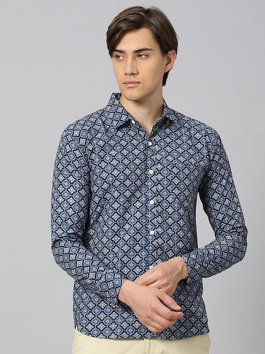 Classic Ethnic Printed Casual Shirt