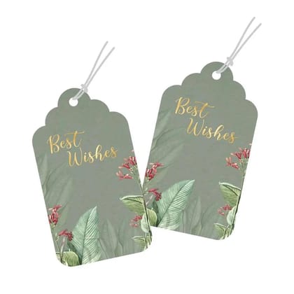 Luxe Personalised Gift Tags - Tropical Gold-25 gift tags