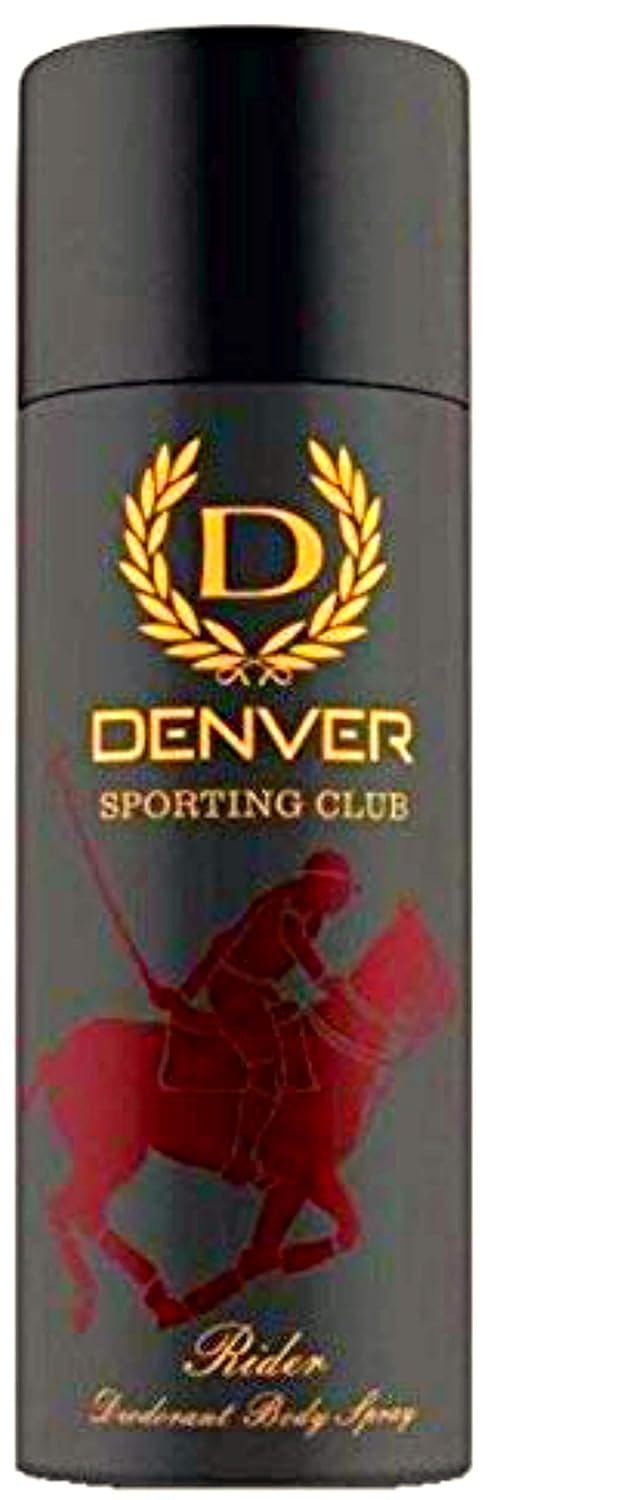 Denver Sporting Club Rider Deodorant Body Spray For Men, 165Ml (Pack Of 2)