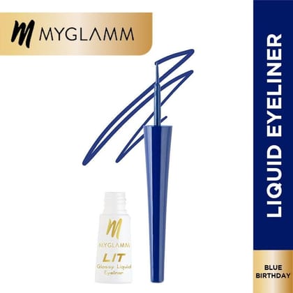 Myglam Lit Glossy Eyeliner - 03 Blue Birthday