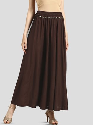 Elasticated Flared Ethnic Palazzos