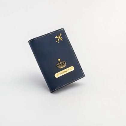 Navy Blue Customized Passport Cover