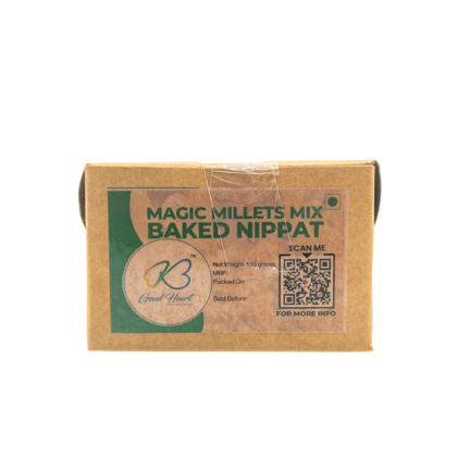 Good Heart Magic Millets Mix - Baked Nippat - 100 Gram