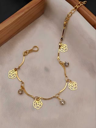 Women's Gold Plated Bracelets-Free Size