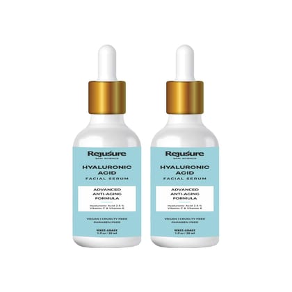 Rejusure Hyaluronic Acid Facial Serum  Advance Anti  Aging Hydration  30 ml Pack of 2-Rejusure Hyaluronic Acid Facial Serum – Advance Anti – Aging Hydration – 30 ml (Pack of 2)