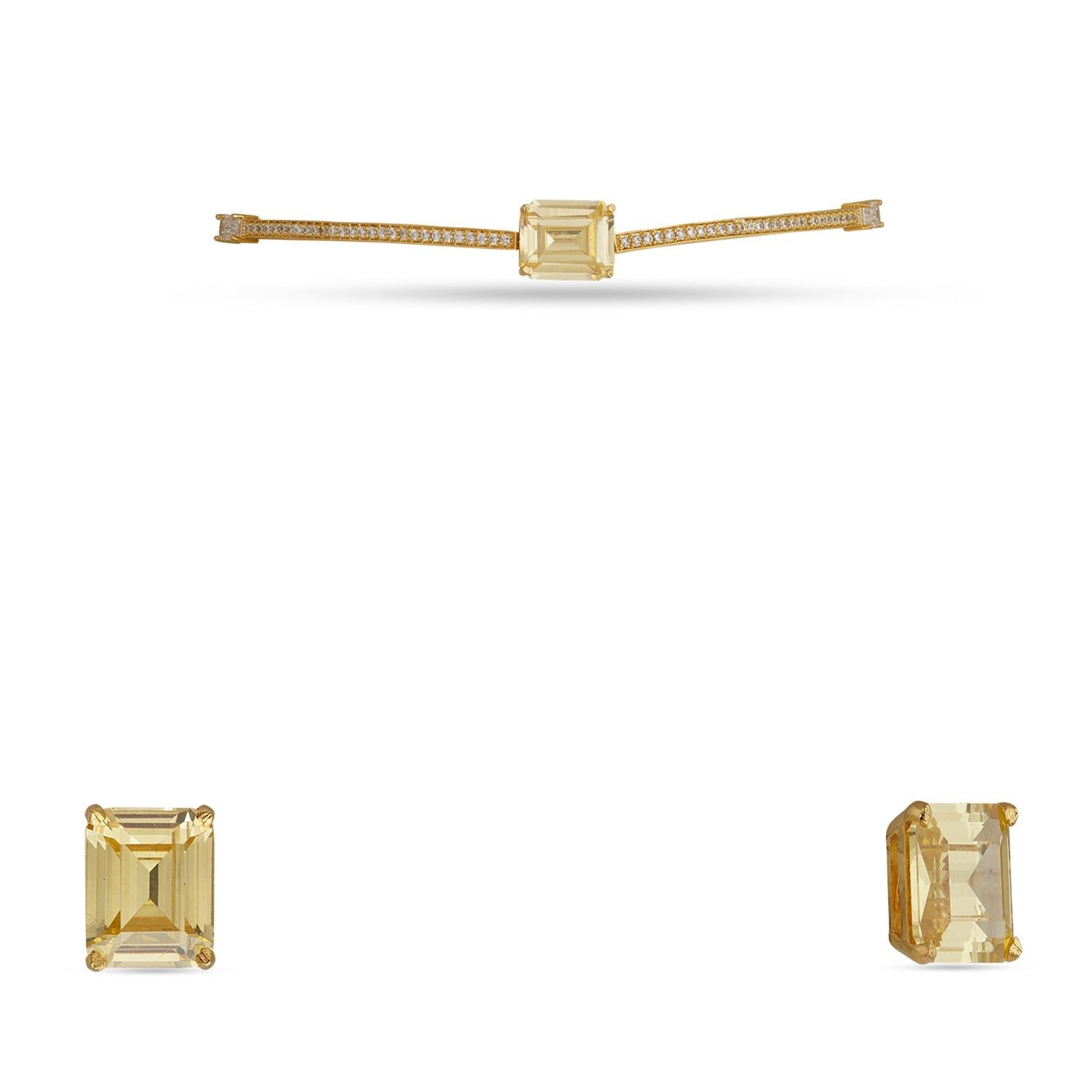 Cece - Yellow Stone Choker-Yellow CZ