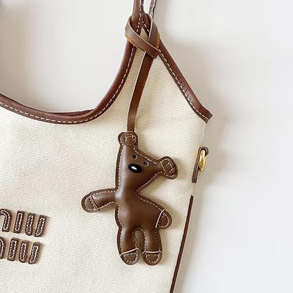 Questsole Bag Charm - MrBean Teddy Elegant Bag Charms for Bags/Handbags