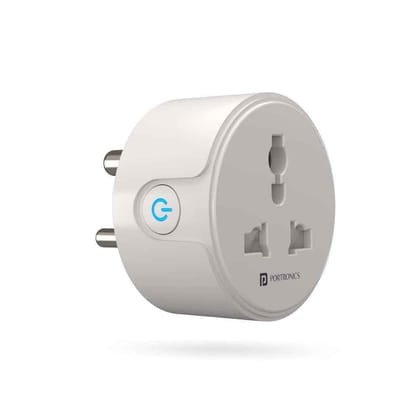 Portronics Splug 10 Smart Plug  POR 1474 White-Portronics Splug 10 Smart Plug ( POR 1474, White)