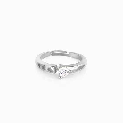 Silver Zircon Bliss Ring