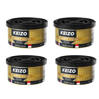 KEIZO Organic Fiber Gold  Pack of 4