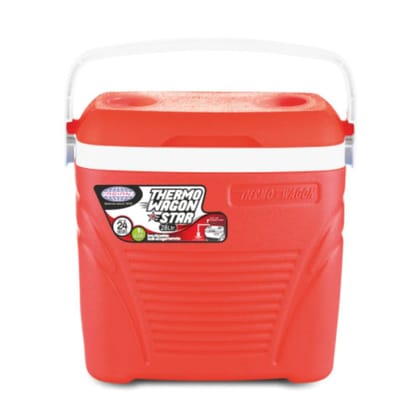 Asian Thermo Wagon Star 28 Litre Insulated Chiller Ice Box | 1 Pc Red