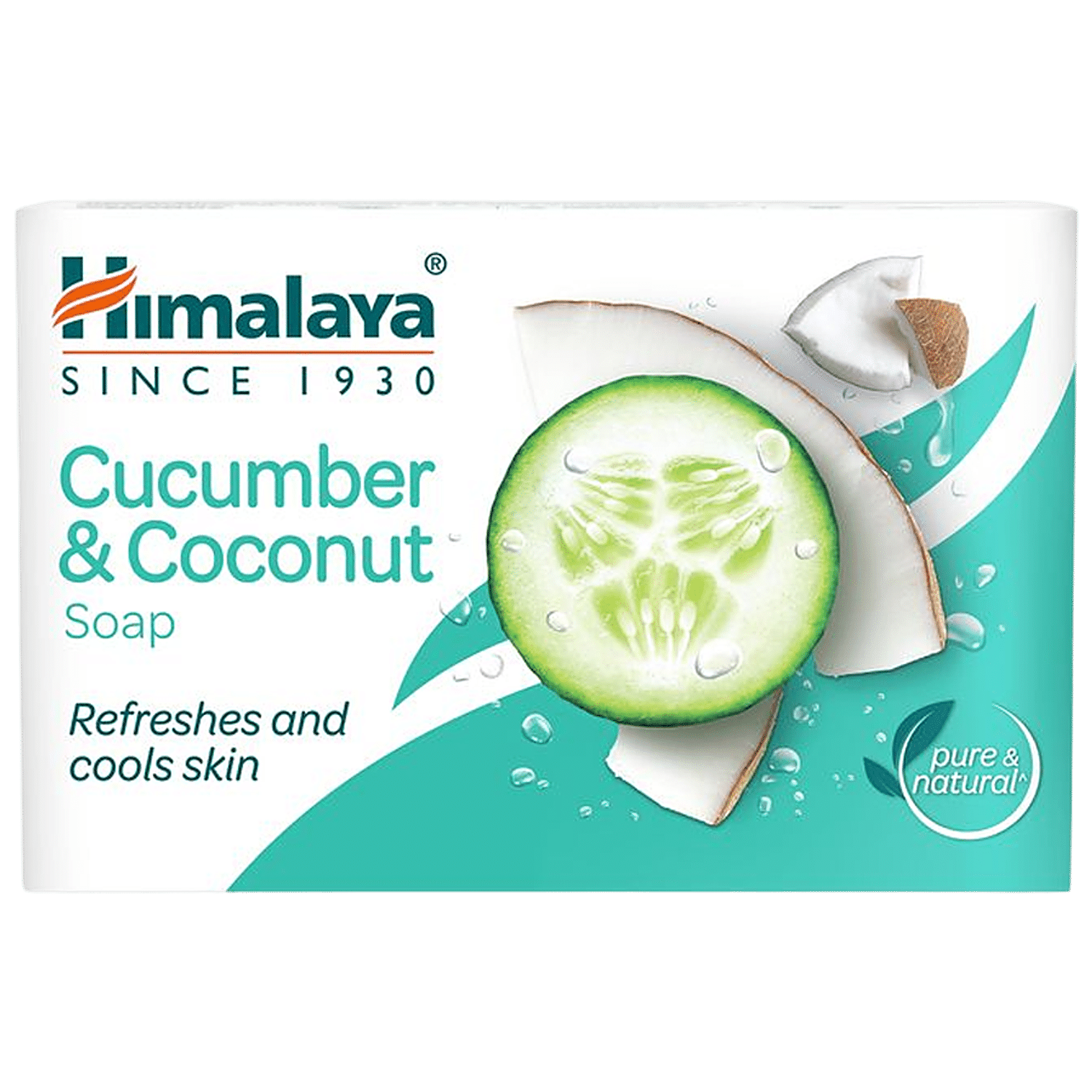 Himalaya Cucumber & Coconut Soap, Refreshes & Rejuvenates Skin, 125 G