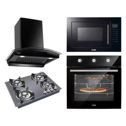 Glen Chimney + Hob + Oven + Microwave Combo GLCHOM-01