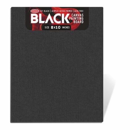 Anupam Black Canvas Drawing Board 8"x 10"size