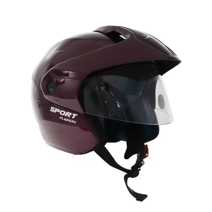 TVS Helmet Half Face Purple L