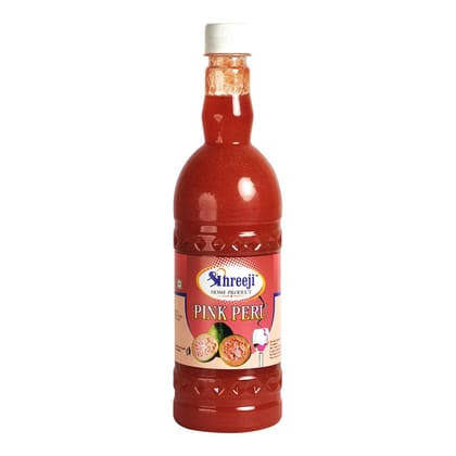 Shreeji Pink Peru Syrup Mix With Water / Soda For Making Juice 750 ml