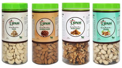 DRY FRUITS COMBO 600 GRAMS  PACK  150G X 4 PC