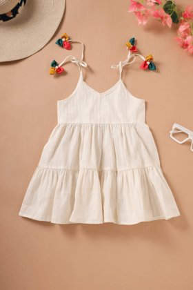 Shimmering Rainbow Ties Dress-0-6 months