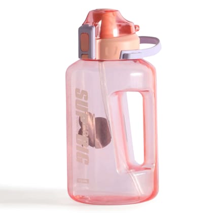 Super Big Capacity Gym Water Bottle - 1500ML-Pink