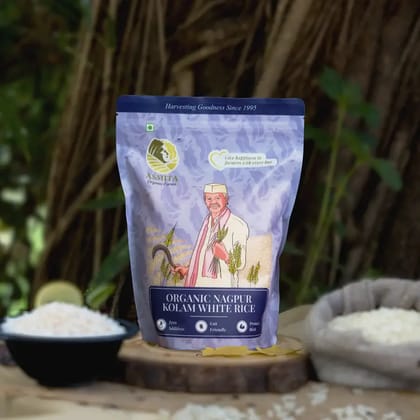 Organic Kolam White Rice - 1 kg-1 kg
