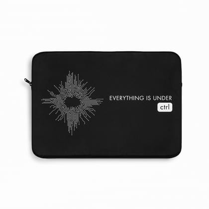 Everything is under control Laptop Sleeve (Macbook, HP, Lenovo, Asus, Others)-17" (16 x 12.5 inches) / Black