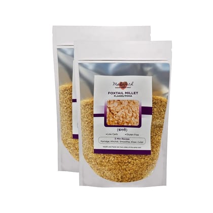 Foxtail Millet Flakes/Poha, 350 gm Each - Pack of 2