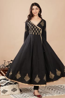 Black Anarkali Set XS