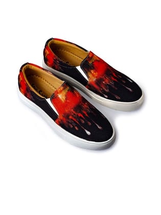 Men Abstract Printed Loafers