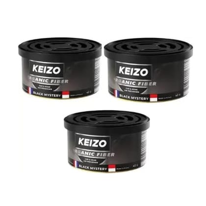 KEIZO Organic Fiber Black Mystery  Pack of 3