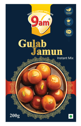 9am Gulab Jamun Instant Mix, 200 gm