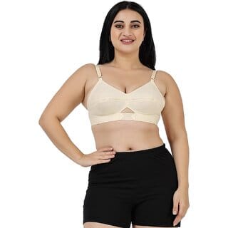 lovingcare Skin Women's Cotton Non-Padded Wire Free Full Coverage Bra