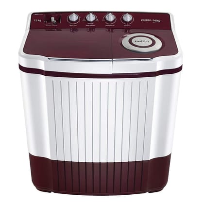 Voltas Beko 7Kg Semi Automatic Top Loading Washing Machine WTT70DLIMBurgundy-Burgundy