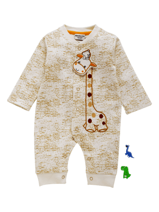 Boys Full Sleeve Romper Giraffe-NB