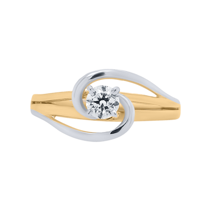 Raven Solitaire Ring-Yellow Gold / 11