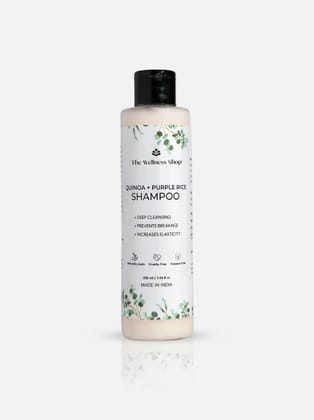 QUINOA AND PURPLE RICE SHAMPOO FOR DEEP CLEANSING & STRENGTH (NO PARABEN, NO SULPHATE)-200ml