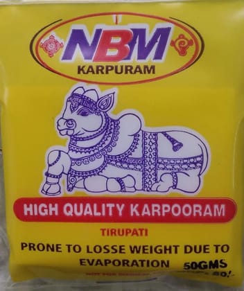 Pure Camphor Blocks - NBM Karpuram