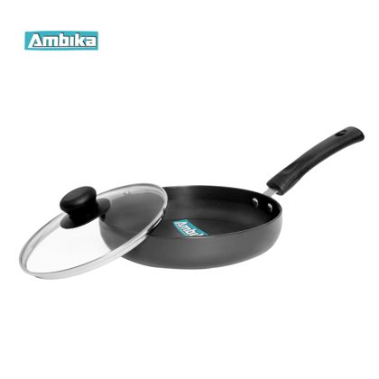 Ambika Hard Anodized Fry Pan - Size 3-  24 cm-Ambika Hard Anodized Fry Pan - Size 3-  24 cm