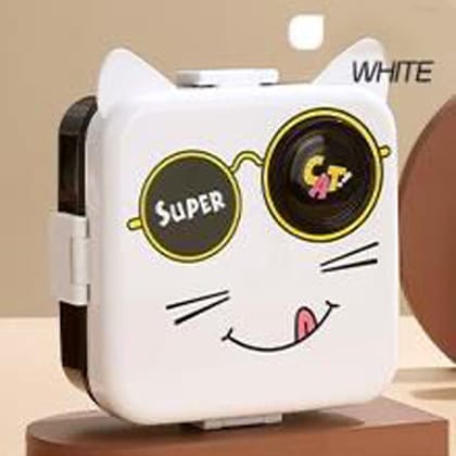 Super Catnap Spill Proof Lunch Box For Kids-White