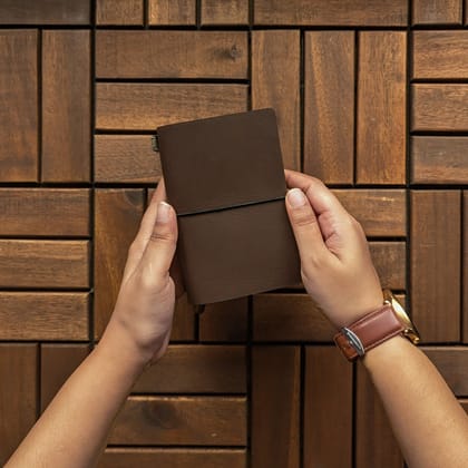 Coco Brown TBC Travellers Journal | Passport-Leather Cover Only