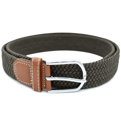 Hemener Green Elastic Nylon Canvas Belt-32