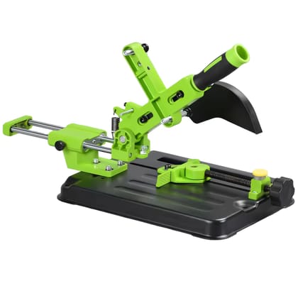 CHESTON Angle Grinder Stand, Universal for 4-5" Machines, Multi-Functional Sliding Rod, Double Rail, Green-CHESTON Angle Grinder Stand | Universal for 4"/5" Grinders | Multi-Functional Sliding Ro