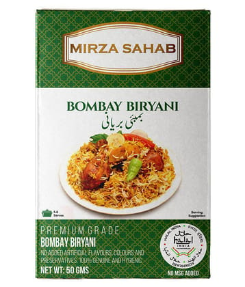 Mirza Sahab Bombay Biryani Instant Mix 50 gm Pack of 4