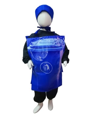 Dustbin Garbage Box Swachh Bharat Kids Fancy Dress Costume-Rent / 2-3 years